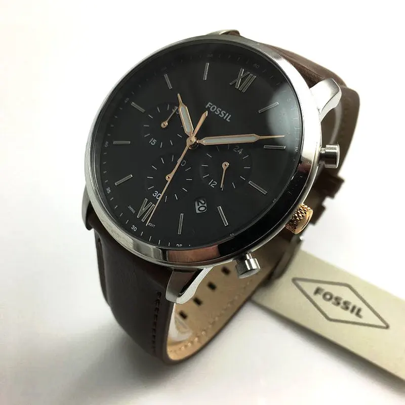 Fossil Neutra Chronograph Light Brown Leather Men's Watch | FS5408